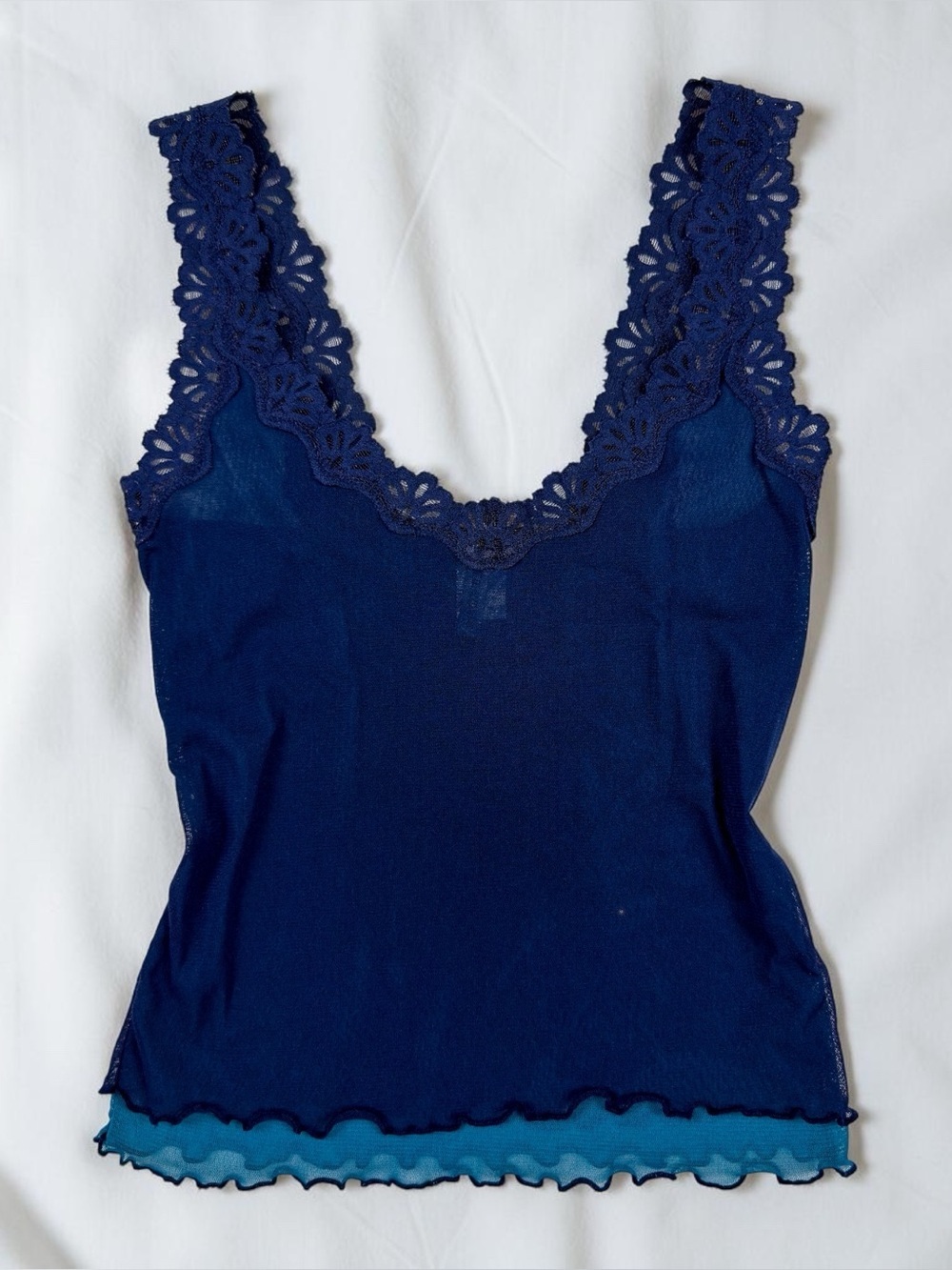 Y2K Rampage Mesh Cropped Tank Top